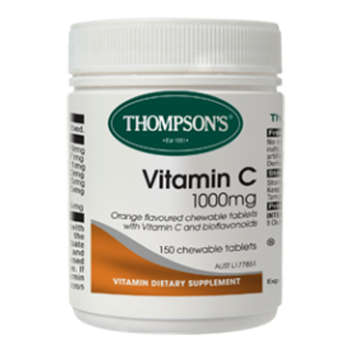 톰슨 비타민 C 1000mg 150정( Thompson&#039;s Vitamin C 1000mg Chewable)