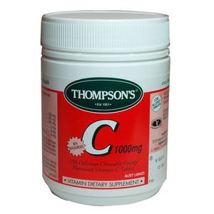 톰슨 비타민 씨 500mg 200정(Thompson&#039;s Vitamin C 500mg Chewable)